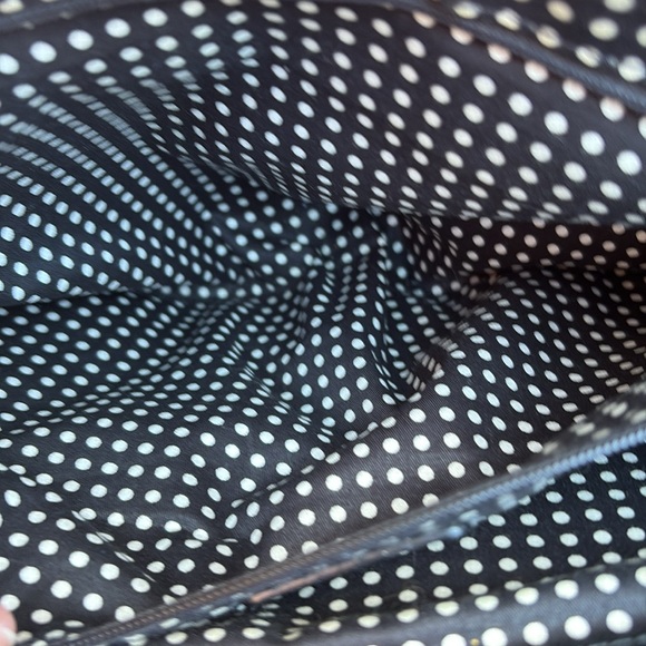 Kate Spade black and white leather bag with bow. - Picture 6 of 9